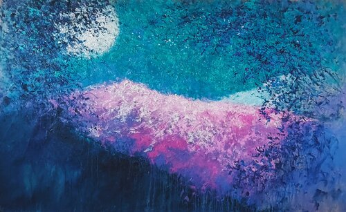 LOOKING EAST di Andrés Rueda, Pittura in vendita su Singulart