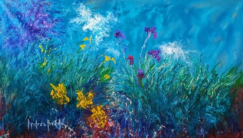 LOOKING TO THE SKY von Andrés Rueda, Malerei kaufen auf Singulart