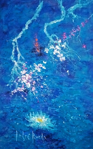 RAINDROPS by Andrés Rueda, Painting for Sale on Singulart