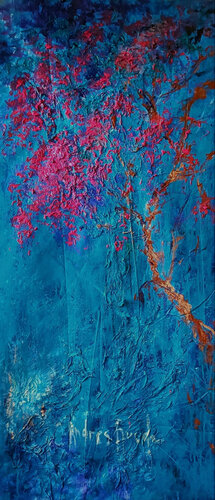 VIEJA PARED AZUL van Andrés Rueda, Schilderij te koop op Singulart
