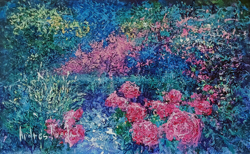 THE ROSES OF NYMPH von Andrés Rueda, Malerei kaufen auf Singulart