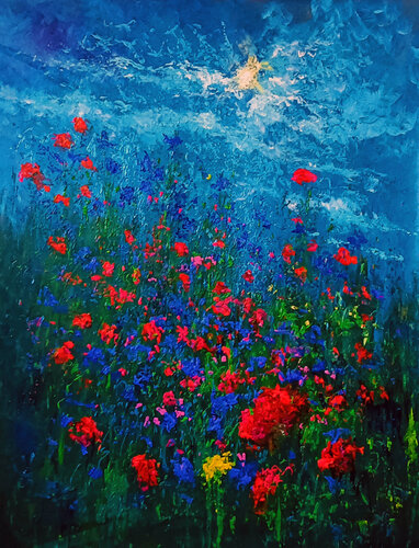 YELLOW FLOWER von Andrés Rueda, Malerei kaufen auf Singulart