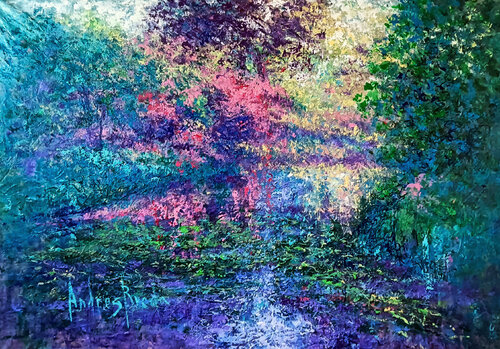LIGHTS AND SHADOWS OF JUNE by Andrés Rueda, Painting for Sale on Singulart