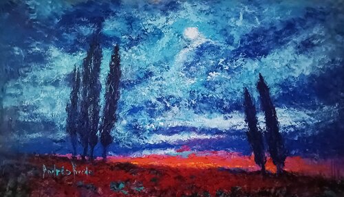 MOON EFFECTS di Andrés Rueda, Pittura in vendita su Singulart