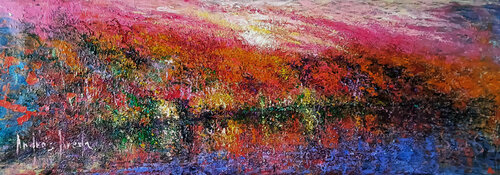 AUTUMN SPECTRUM van Andrés Rueda, Schilderij te koop op Singulart