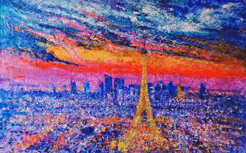 LUMIÈRES PARISIENNES di Andrés Rueda, Pittura in vendita su Singulart