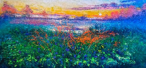 I LOOK AT THE DAWN von Andrés Rueda, Malerei kaufen auf Singulart