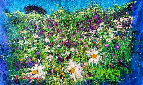FLOWERS TRANSIT van Andrés Rueda, Schilderij te koop op Singulart