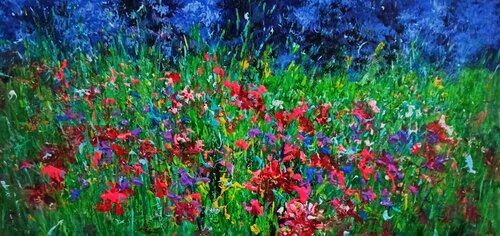 LIFE AMONG FLOWERS von Andrés Rueda, Malerei kaufen auf Singulart