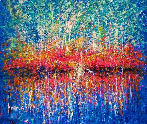 ECHO IN AUTUMN di Andrés Rueda, Pittura in vendita su Singulart