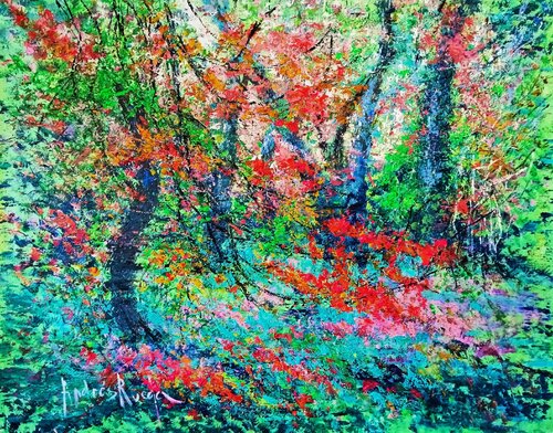 LEAVES OF LIGHT von Andrés Rueda, Malerei kaufen auf Singulart