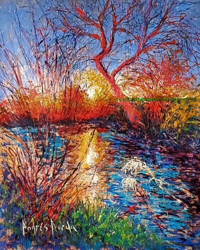 (GREEN FLASH) St. James's Park London van Andrés Rueda, Schilderij te koop op Singulart