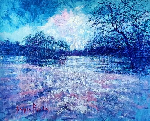 . SCHWANENSEE di Andrés Rueda, Pittura in vendita su Singulart