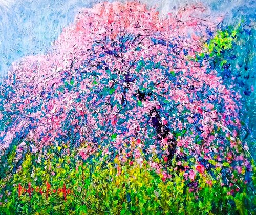 SILENCE IN BLOOM by Andrés Rueda, Painting for Sale on Singulart