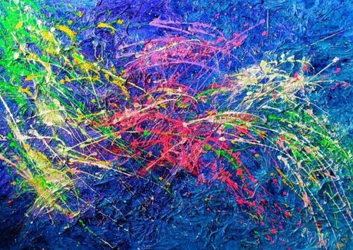 STELLAR CURRENT by Andrés Rueda, Painting for Sale on Singulart
