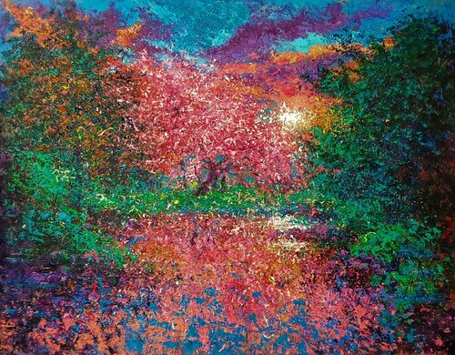 SPIRIT OF SUNSET by Andrés Rueda, Painting for Sale on Singulart