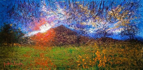 SUN AND BRONCE von Andrés Rueda, Malerei kaufen auf Singulart