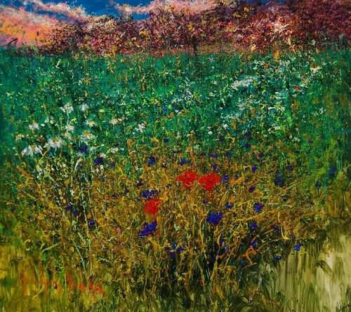 SUMMER SUNSET von Andrés Rueda, Malerei kaufen auf Singulart