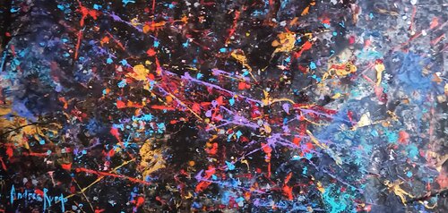 SATIN BLACK by Andrés Rueda, Painting for Sale on Singulart