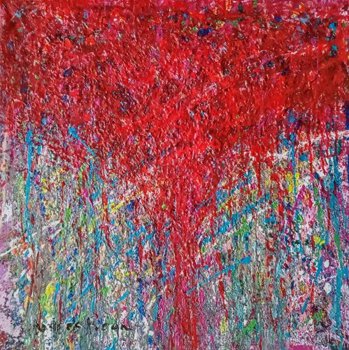 RED SURGE von Andrés Rueda, Malerei kaufen auf Singulart