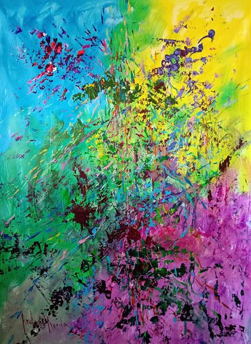 CHROMATIC UPRISING van Andrés Rueda, Schilderij te koop op Singulart