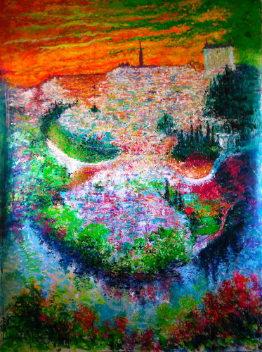 TOLEDO A VISTA DEL GRCO by Andrés Rueda, 회화 for Sale on Singulart