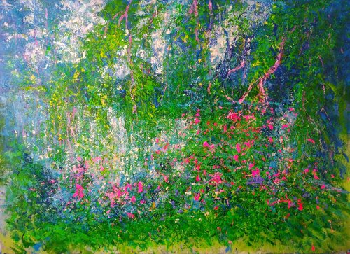 INTIMATE VIEW OF THE LAKE van Andrés Rueda, Schilderij te koop op Singulart