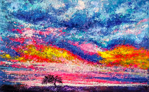 VERANO- OTOÑO van Andrés Rueda, Schilderij te koop op Singulart