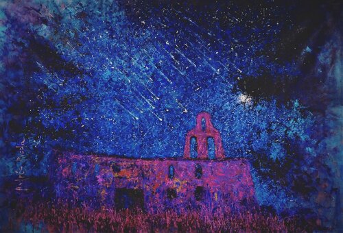 PERSEIDAS- NOCHE DE SAN LORENZO van Andrés Rueda, Schilderij te koop op Singulart