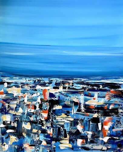 Città colorata van LETTERIA - LILLYLILLA' RUSSO, Schilderij te koop op Singulart