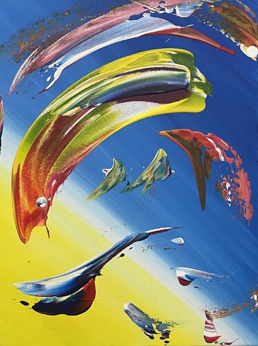 LIGHT WAVES von LETTERIA - LILLYLILLA' RUSSO, Malerei kaufen auf Singulart