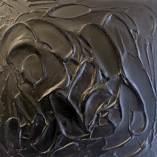 Nigredo Opera al Nero Alchimia van LETTERIA - LILLYLILLA' RUSSO, Schilderij te koop op Singulart