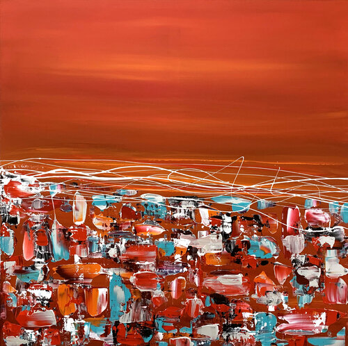 VIBES RED LETTERIA - LILLYLILLA' RUSSO