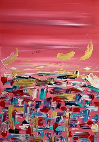 Pink in Love par LETTERIA - LILLYLILLA' RUSSO, Peinture en vente sur Singulart