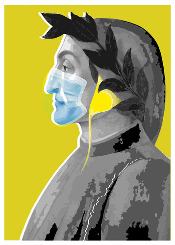 DANTE ALIGHIERI IN MASCHERA von LETTERIA - LILLYLILLA' RUSSO, Digital kaufen auf Singulart