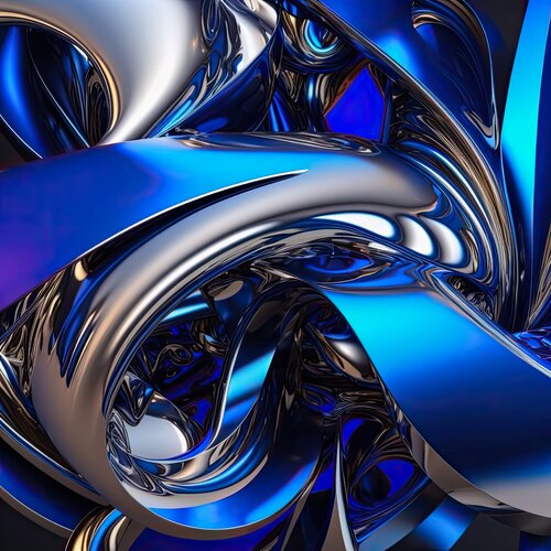 after frank stella blue abstract lines by Andrea Pallang, 사진 for Sale on Singulart