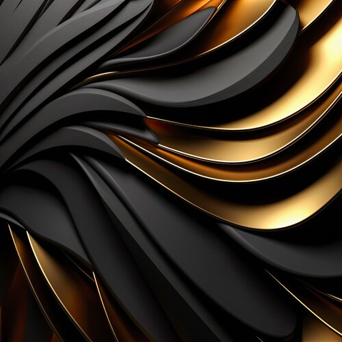 Black swan golden abstract by Andrea Pallang, 攝影作品 for Sale on Singulart