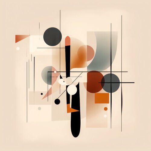 Bauhaus geometry abstract Andrea Pallang