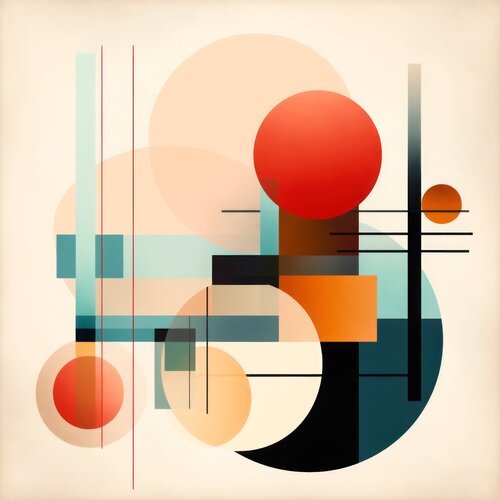 Bauhaus geometry abstract Andrea Pallang