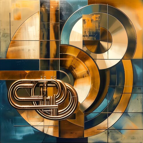 Geometry abstract by Andrea Pallang, 회화 for Sale on Singulart