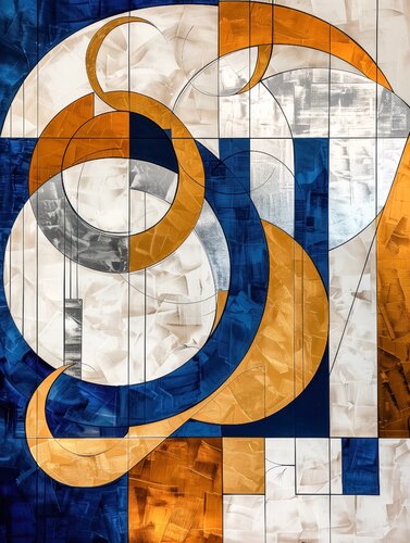 Geometry abstract by Andrea Pallang, 회화 for Sale on Singulart