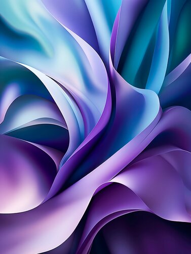 Purple abstract flower by Andrea Pallang, 油畫 for Sale on Singulart