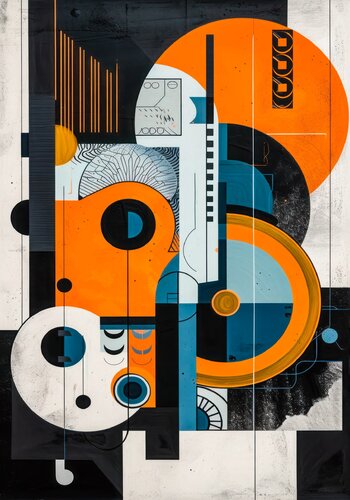 Bauhaus abstract di Andrea Pallang, Pittura in vendita su Singulart