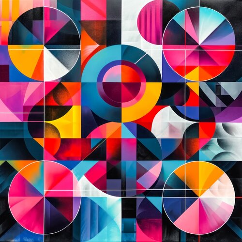 Bauhaus geometry abstract Andrea Pallang