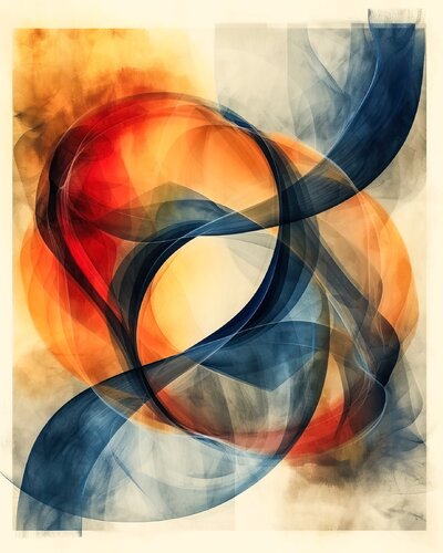 Geometry abstract di Andrea Pallang, Pittura in vendita su Singulart