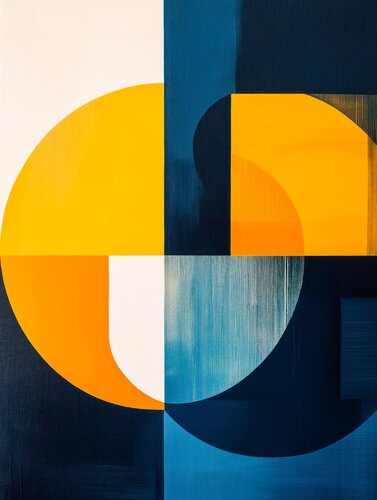 Bauhaus geometric abstract di Andrea Pallang, Pittura in vendita su Singulart
