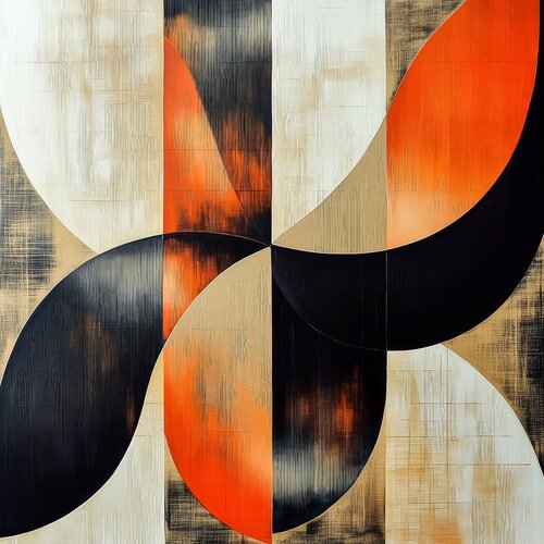 Bauhaus abstract par Andrea Pallang, Peinture en vente sur Singulart