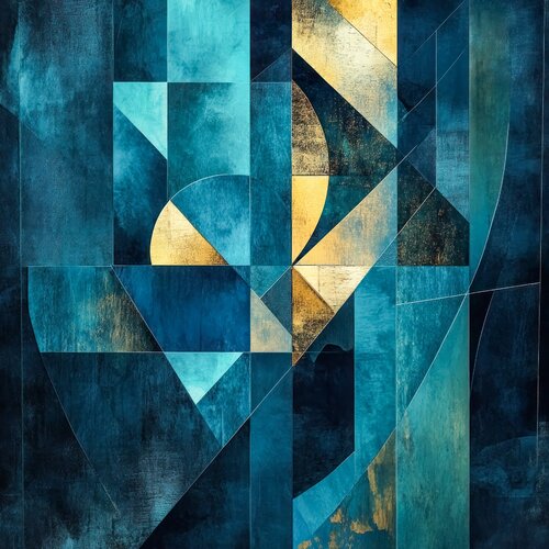 Bauhaus abstract di Andrea Pallang, Pittura in vendita su Singulart