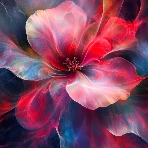 Abstract flower van Andrea Pallang, Schilderij te koop op Singulart