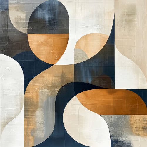 Bauhaus geometry abstract di Andrea Pallang, Pittura in vendita su Singulart